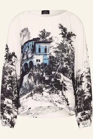 monari Blusenshirt Mit Schmucksteinen weiss