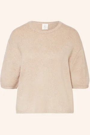 Almada Label Strickshirt Fei Aus Merinowolle Mit Cashmere beige