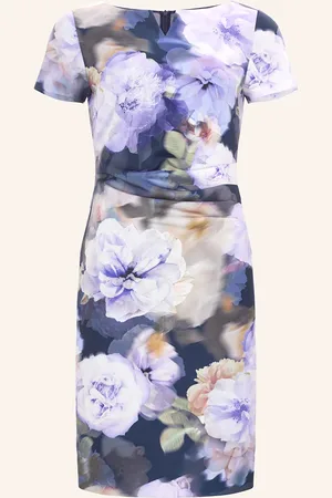 Swing Etuikleid Aus Jersey blau