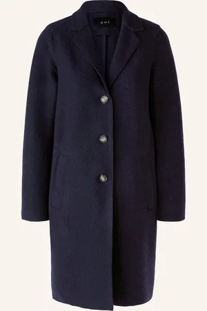 Oui Wollmantel blau
