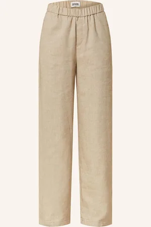 Drykorn Marlenehose Consider Mit Leinen beige