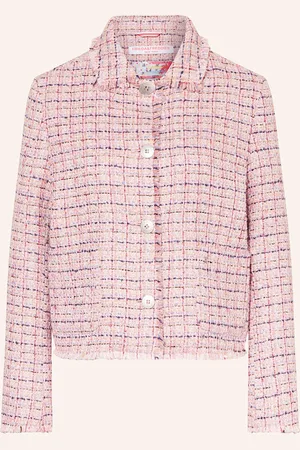 Frieda & Freddies Kastenjacke Sara Aus Bouclé Mit Glitzergarn rosa
