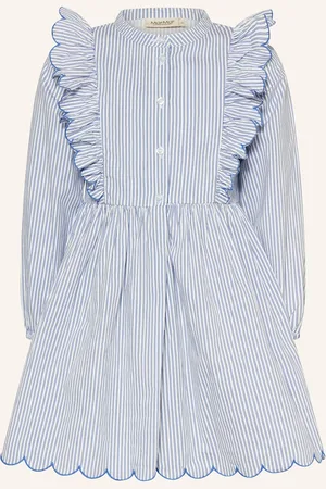 Marmar Copenhagen Kleid Deidra Mit Rüschen blau