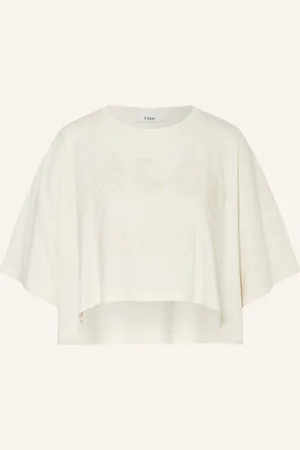 Chloé Cropped-Shirt weiss