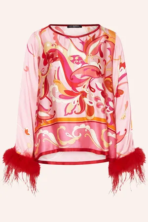 Ana Alcazar Blusenshirt Aus Satin rosa