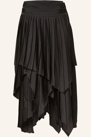 AllSaints Wickelrock Kat Aus Satin Mit Plissees