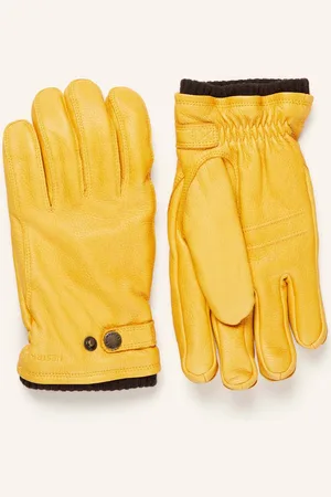 Hestra Lederhandschuhe Utsjö gelb