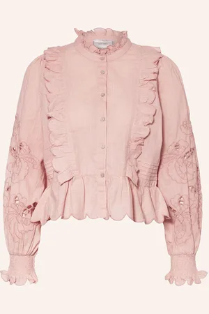 Neo Noir Bluse Petrine Mit Lochspitze Und Rüschen