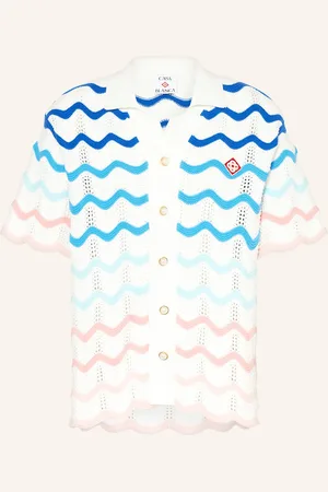 Casablanca Strickhemd Wave weiss