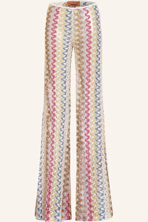 Missoni Häkelhose Mit Glitzergarn pink