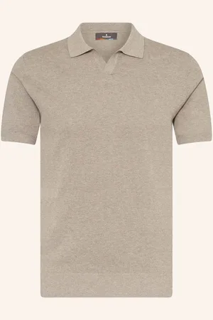 Ragman Strick-Poloshirt braun