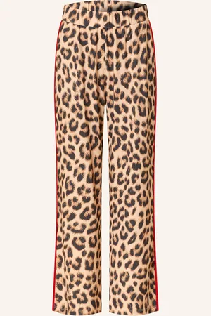 Oui Marlenehose Mit Galonstreifen braun