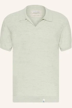 Colours & Sons Strick-Poloshirt gruen