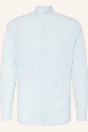 PAUL Hemd Comfort Fit Mit Leinen gruen