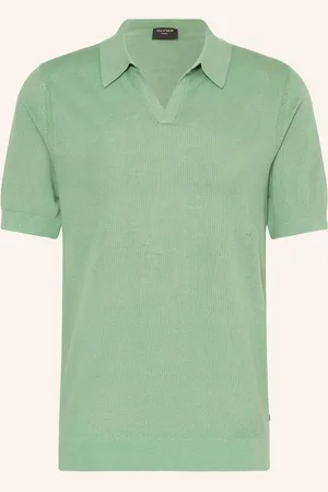 Olymp Strick-Poloshirt Casual Comfort Fit gruen
