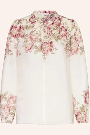 Mrs & HUGS Blusenshirt Aus Leinen rosa