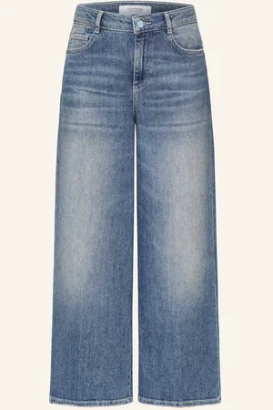 Comma, Straight Jeans blau