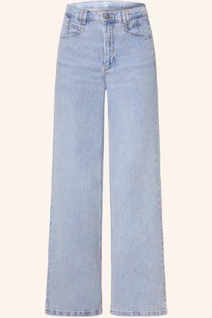 Oui Flared Jeans blau