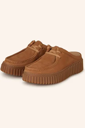 Clarks Plateau-Pantoletten Torhill braun