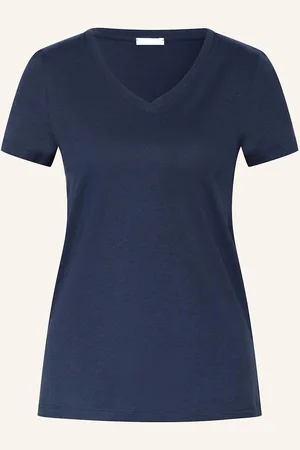 Hanro Schlafshirt Sleep & Lounge blau