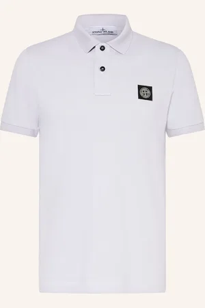 Stone Island Piqué-Poloshirt Slim Fit lila