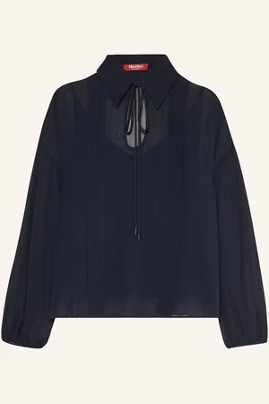 Max Mara Seidenbluse Valdai blau