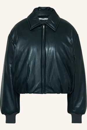 Acne Studios Jacke In Lederoptik gruen