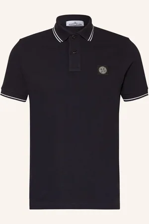 Stone Island Piqué-Poloshirt blau