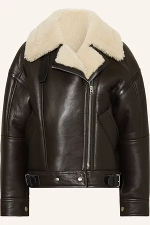 Acne Studios Lederjacke braun