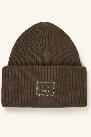 Acne Studios Mütze Mit Schmucksteinen gruen