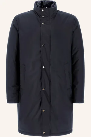 HERNO Daunenmantel Mit Herausnehmbarer Blende blau