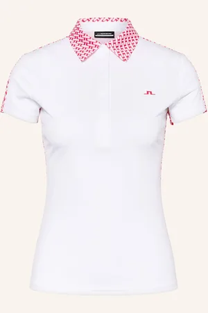 J Lindeberg Funktions-Poloshirt weiss
