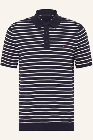 Tommy Hilfiger Strick-Poloshirt blau