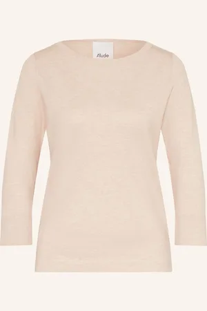 Allude Pullover Mit 3/4-Arm beige