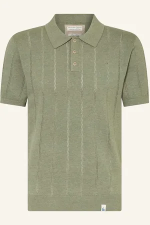 Colours & Sons Strick-Poloshirt gruen