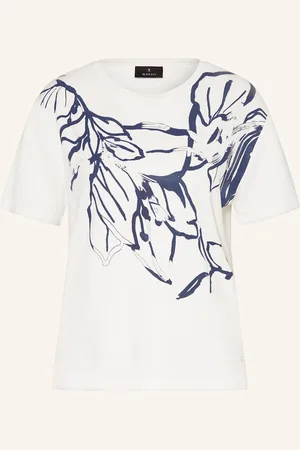 monari T-Shirt Mit Schmucksteinen weiss