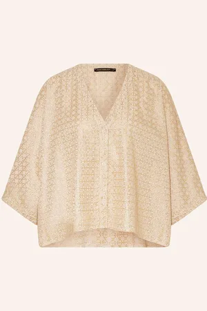 Greek Archaic Kori Tunika Cross Mit Glitzergarn beige