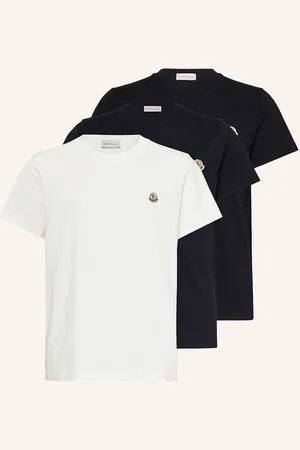 Moncler 3er-Pack T-Shirts schwarz