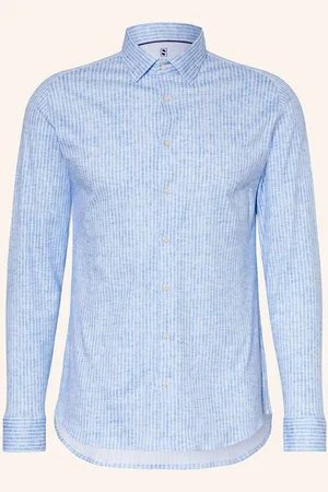 DESOTO Jerseyhemd Slim Fit blau