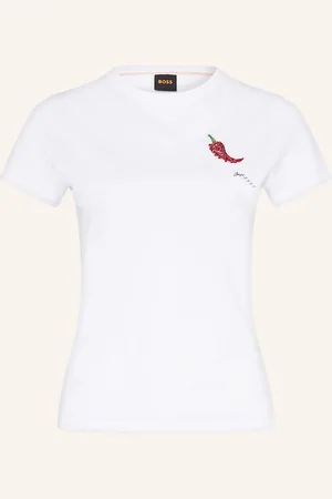 HUGO BOSS T-Shirt Endora Mit Schmucksteinen