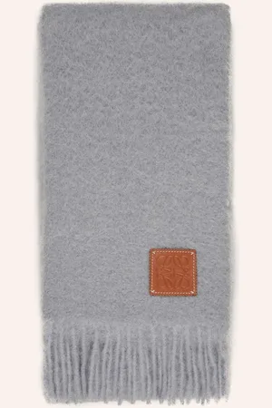 Loewe Schal Mit Mohair grau