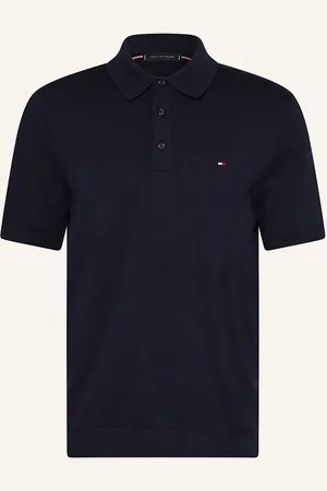 Tommy Hilfiger Strick-Poloshirt blau