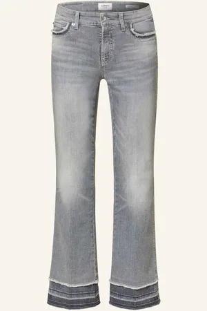Cambio Flared Jeans Francesca grau