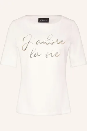 QS by s.Oliver T-Shirt Mit Pailletten