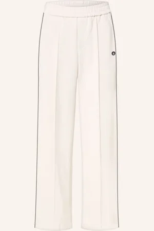 Oui Hose Im Jogging-Stil weiss