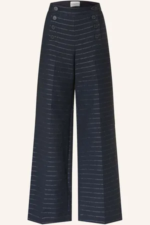 Claudie Pierlot Marlenehose Mit Pailletten blau