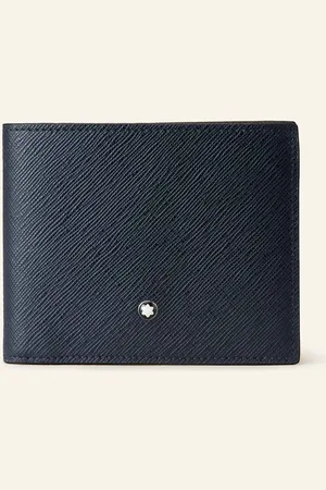 Montblanc Saffiano-Geldbörse Sartorial blau