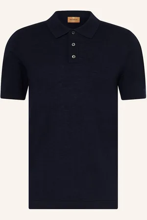 MOS MOSH Gallery Strick-Poloshirt Mmgadam blau