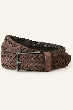 Calvin Klein Flechtgürtel Aus Leder braun