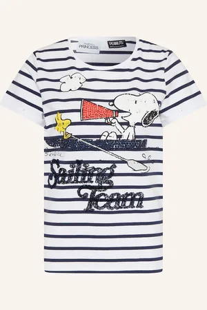 Frogbox T-Shirt Mit Schmucksteinen Und Pailletten weiss